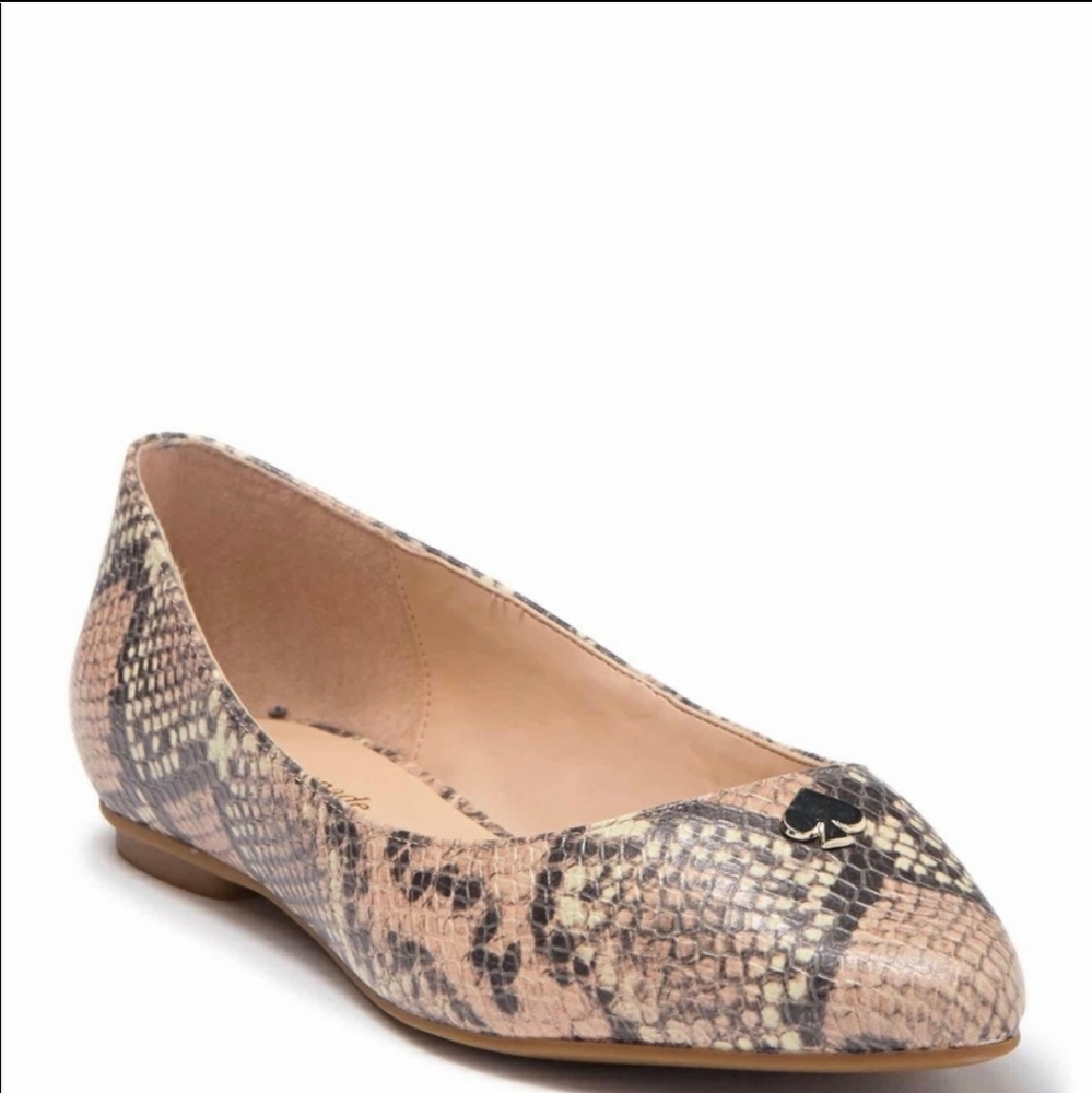 Kate Spade Nylah Flats in Pale Vellum NEW
